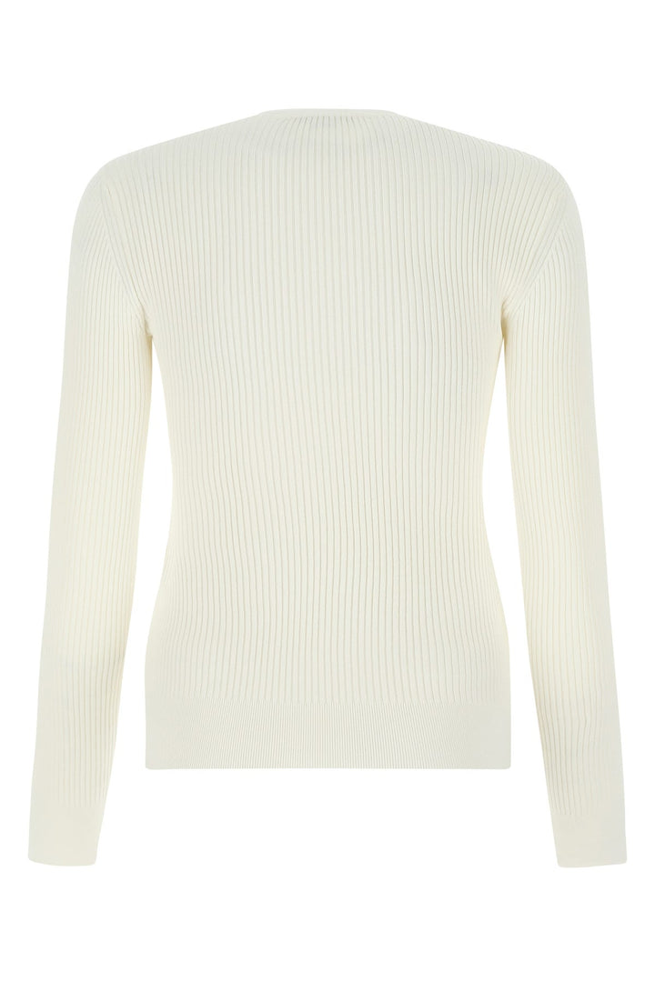 Ivory stretch viscose sweater