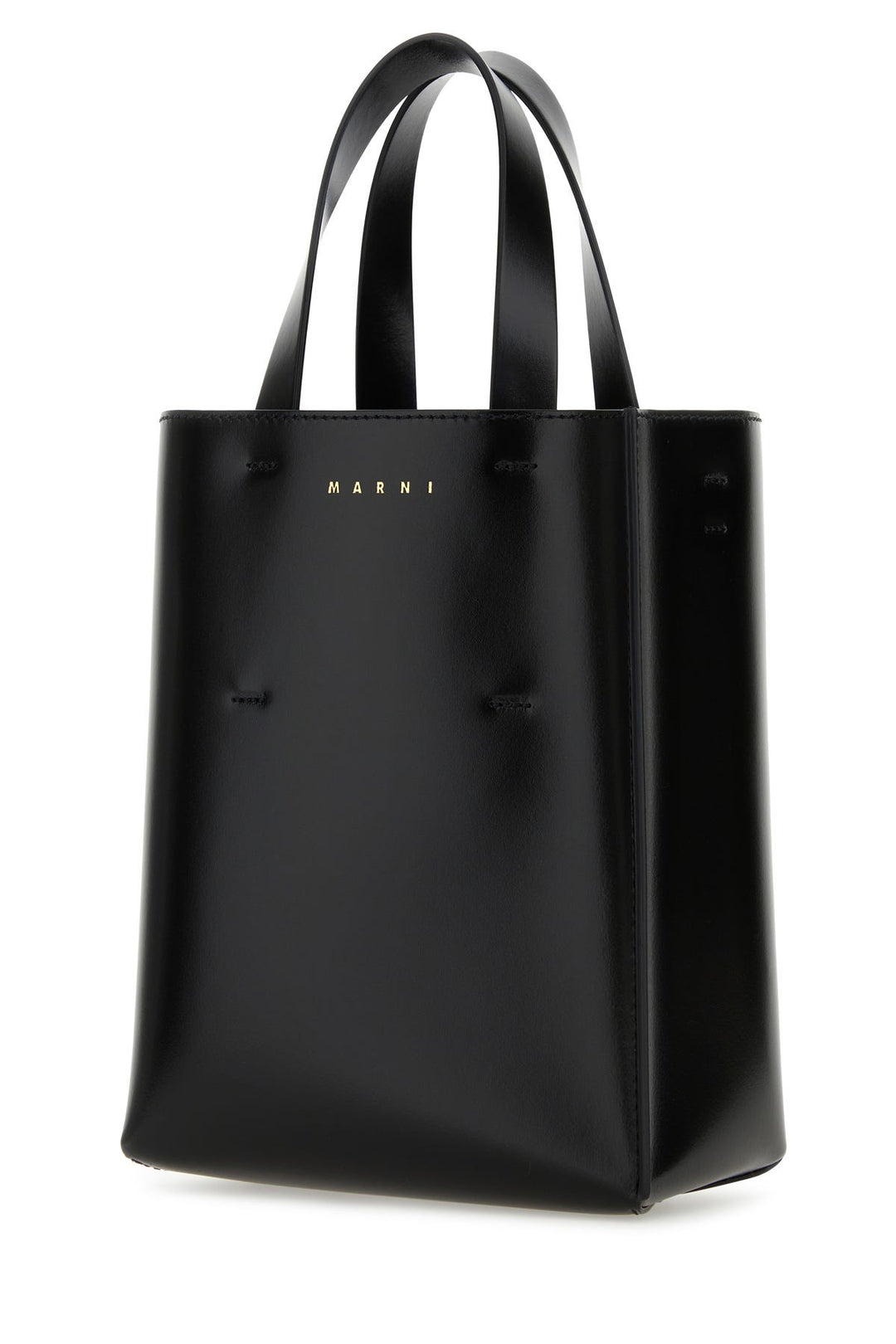 Black leather Museo handbag