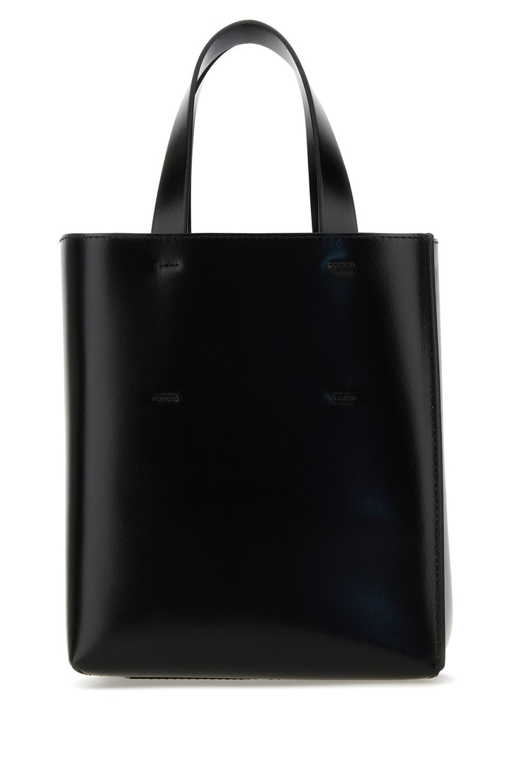 Black leather Museo handbag