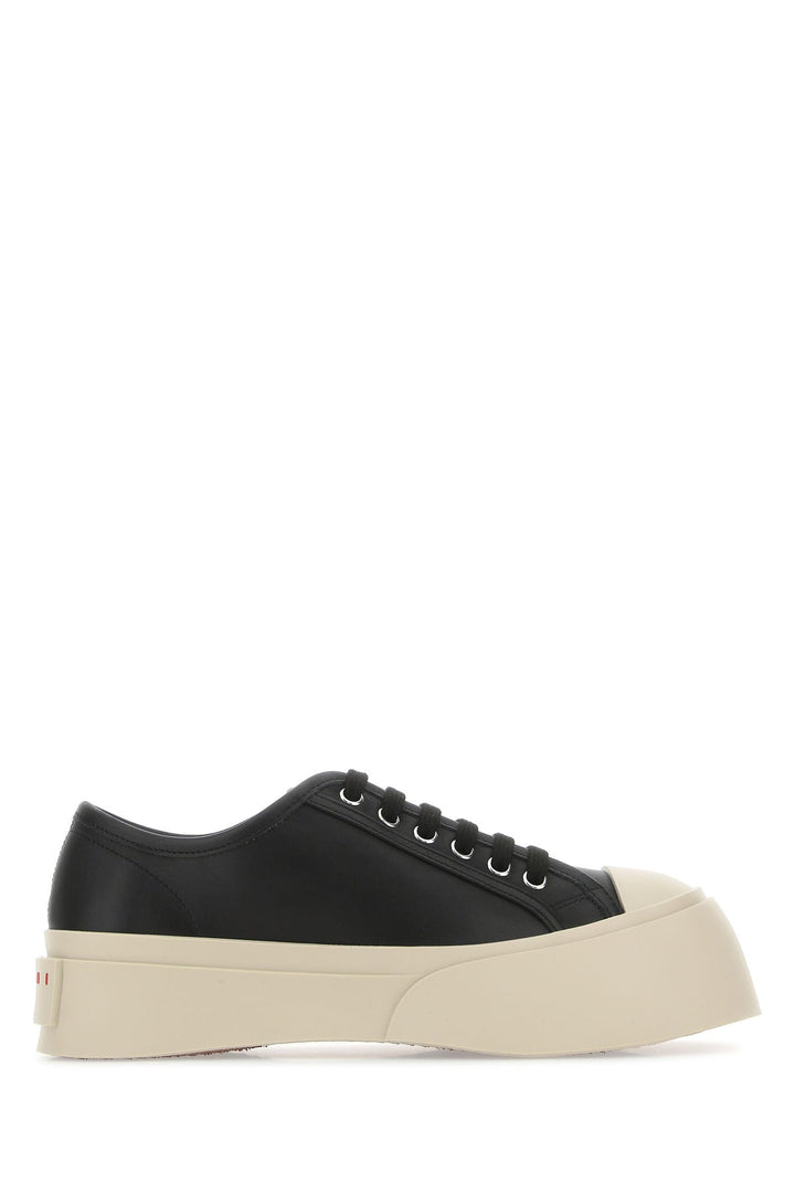 Black leather Pablo sneakers