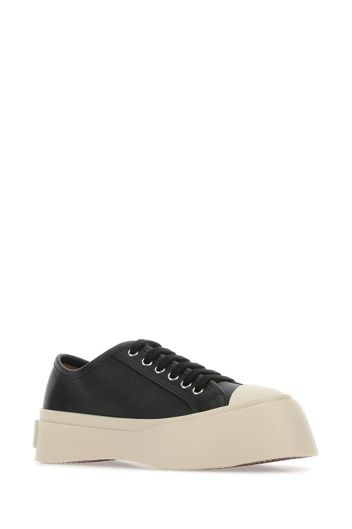 Black leather Pablo sneakers