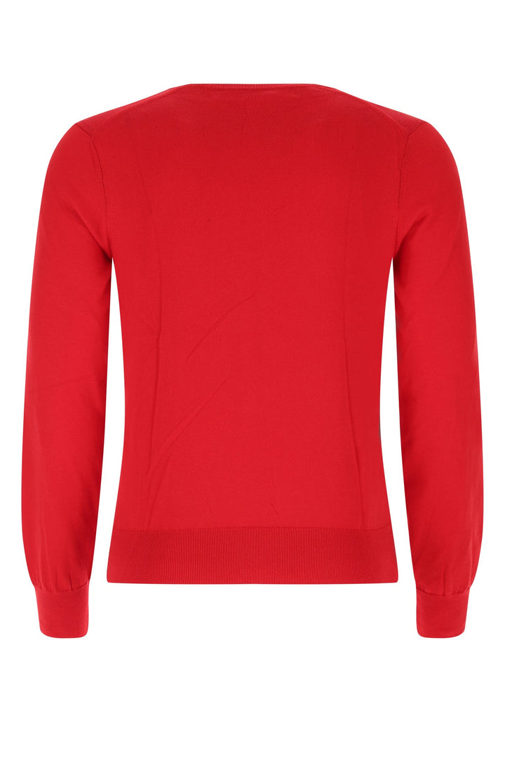 Red cotton sweater