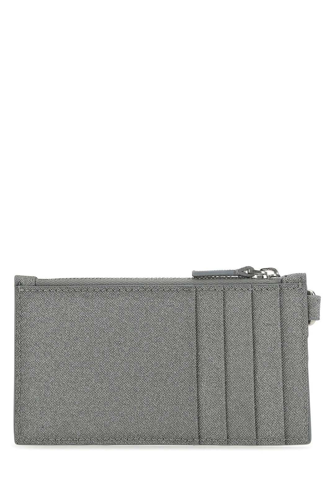 Grey fabric card holder