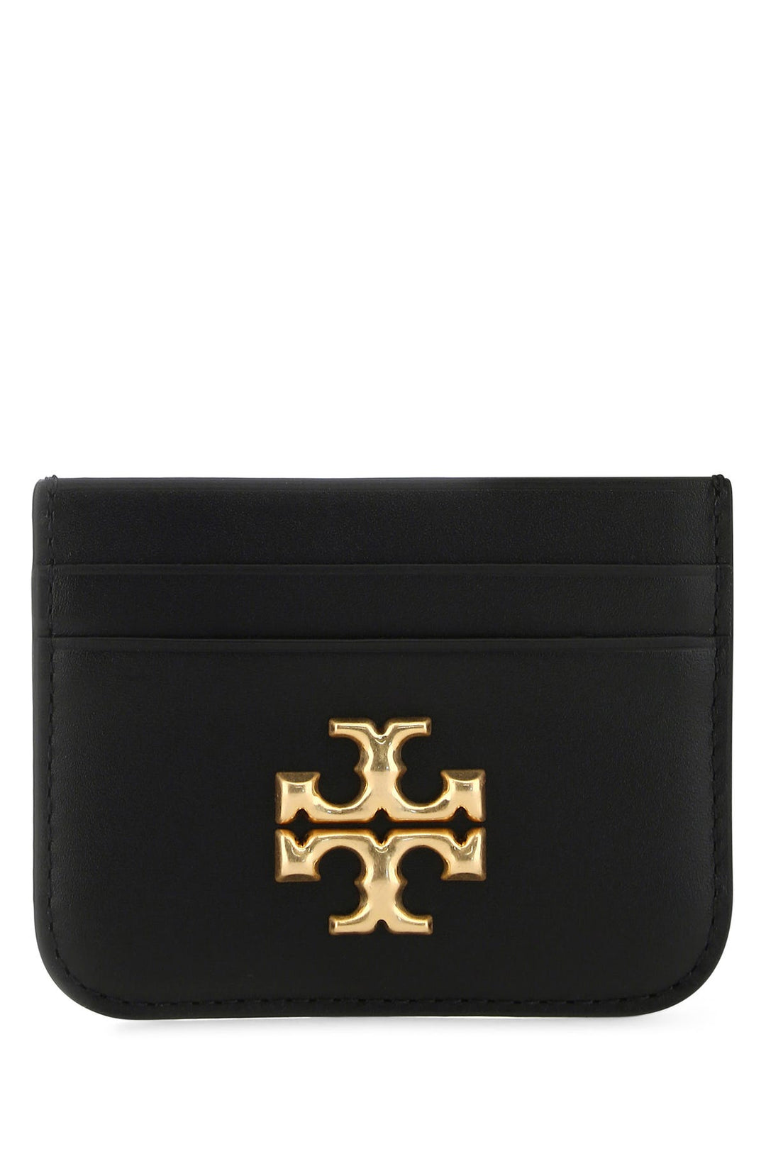 Black leather card holder