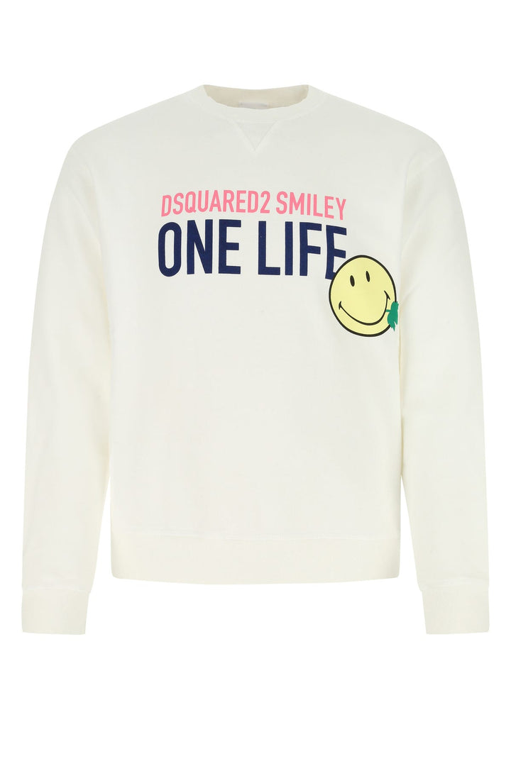 Ivory cotton sweatshirt