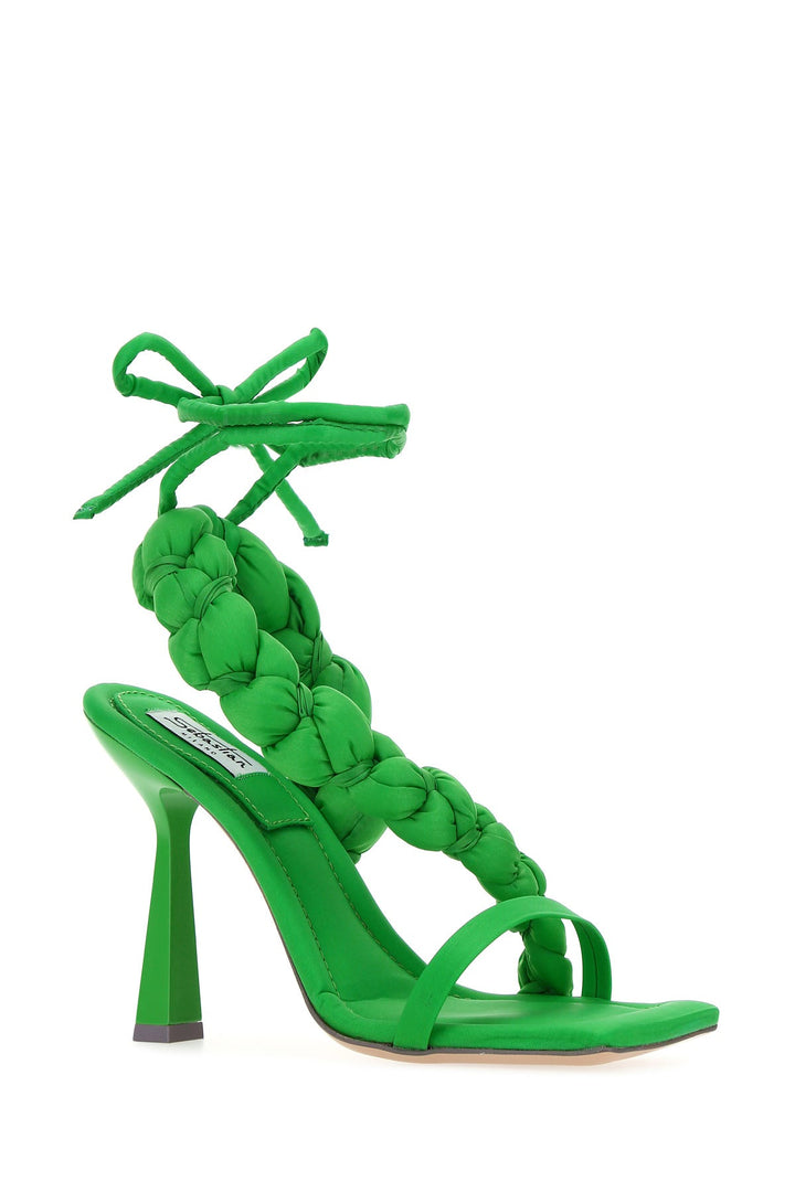 Green nylon Untangled sandals