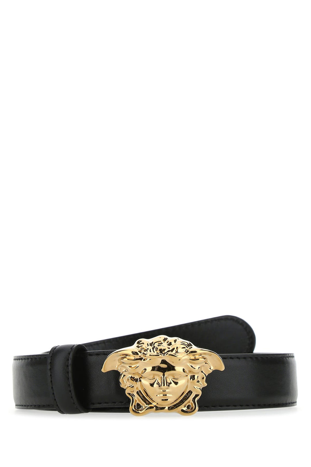 Black leather belt