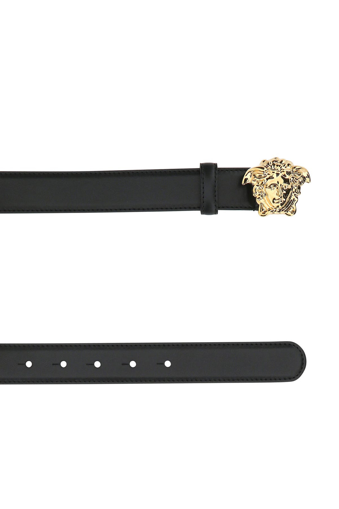 Black leather belt