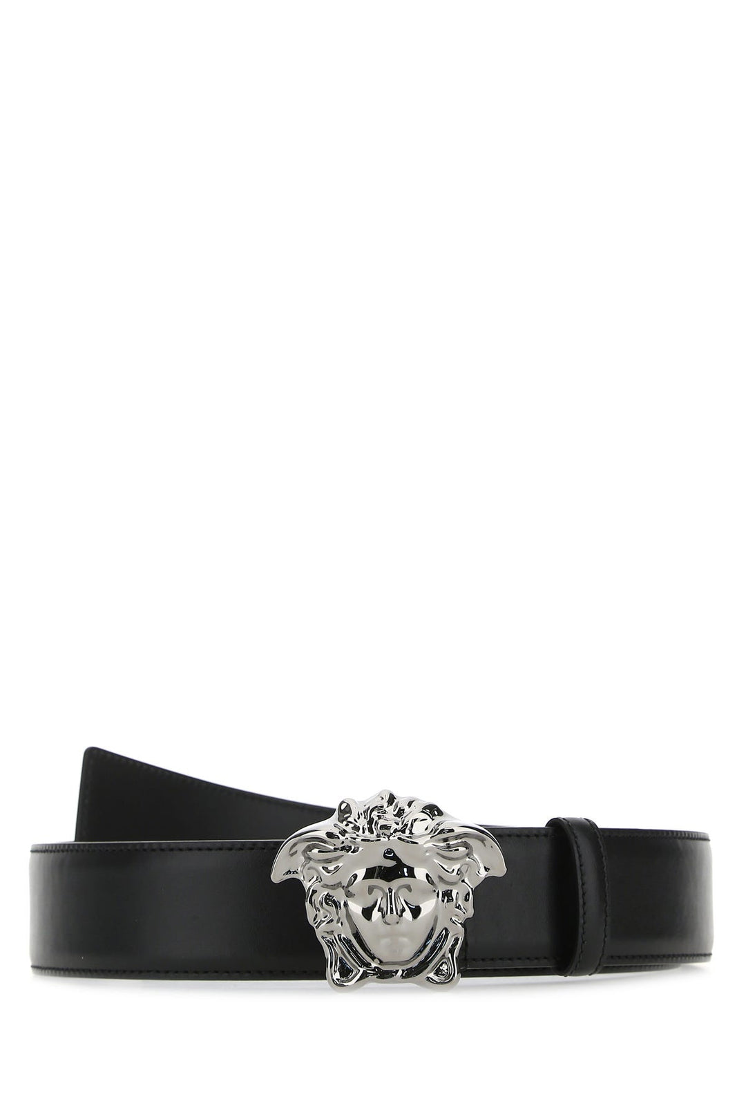 Black leather belt