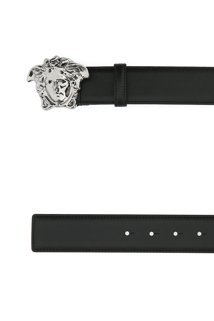 Black leather belt