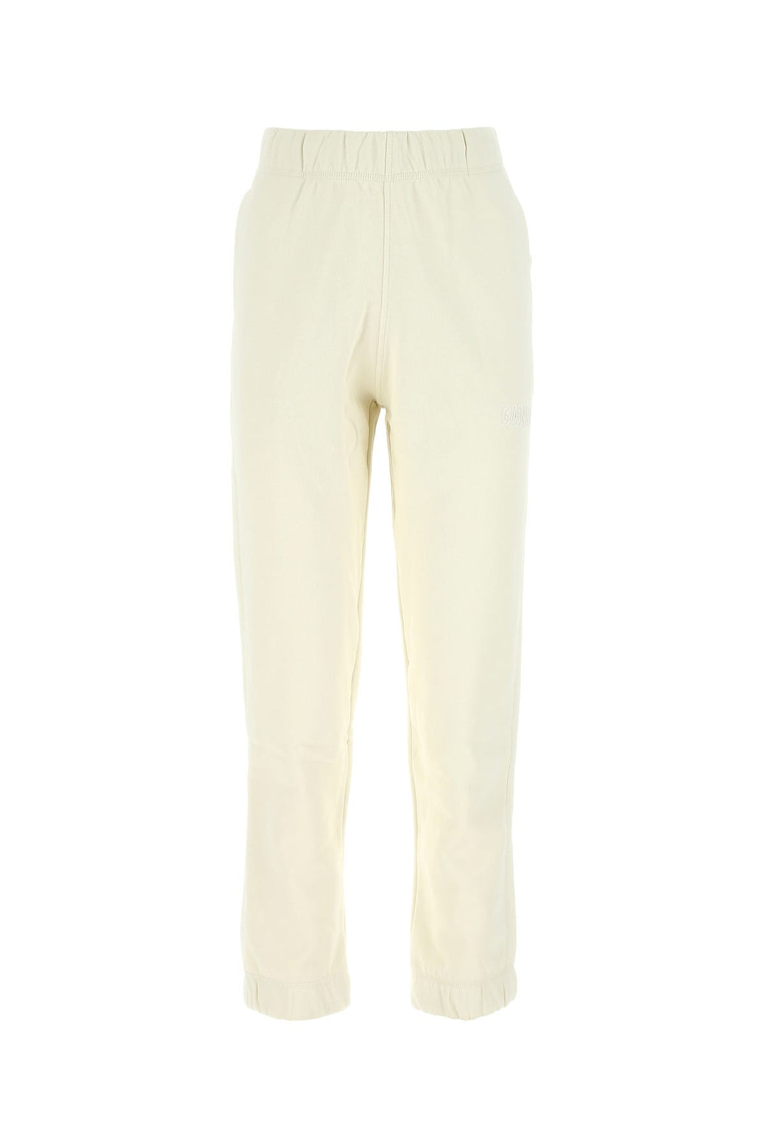 Ivory cotton blend joggers