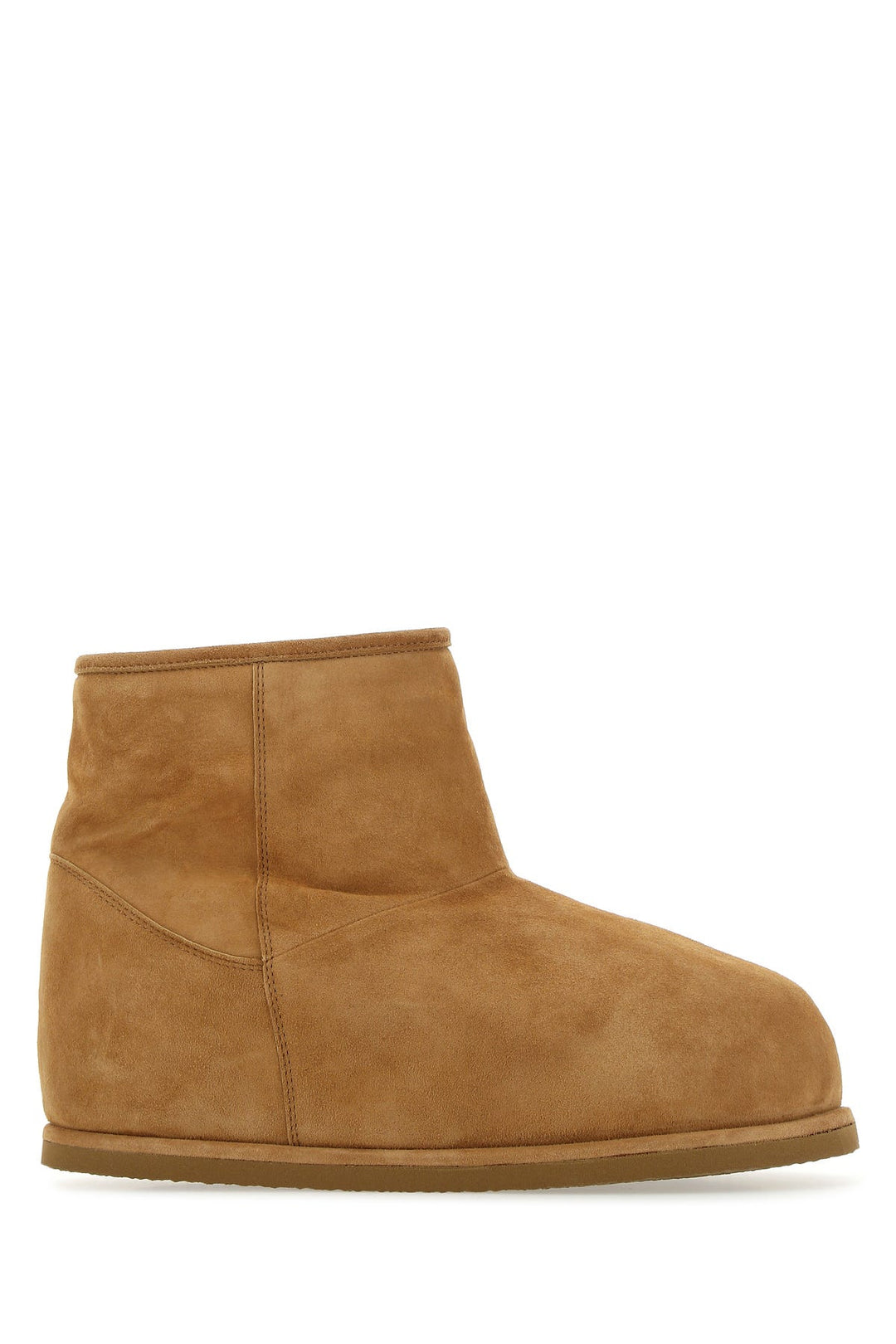 Camel suede Heidi ankle boots