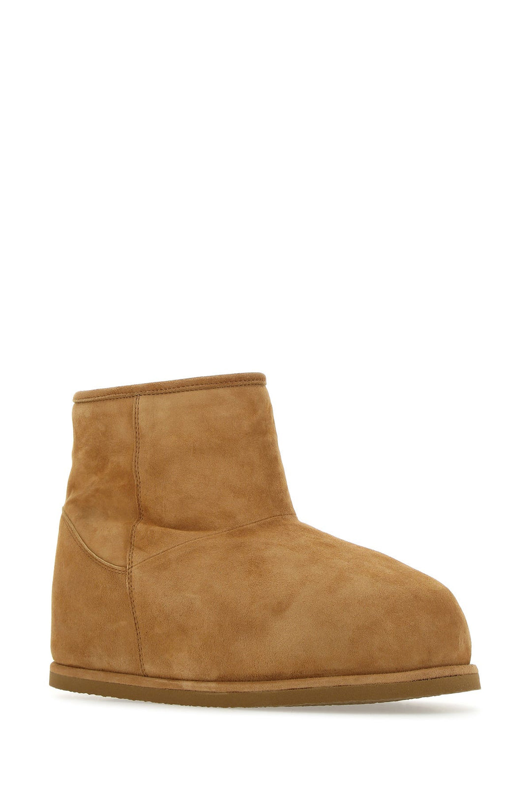 Camel suede Heidi ankle boots