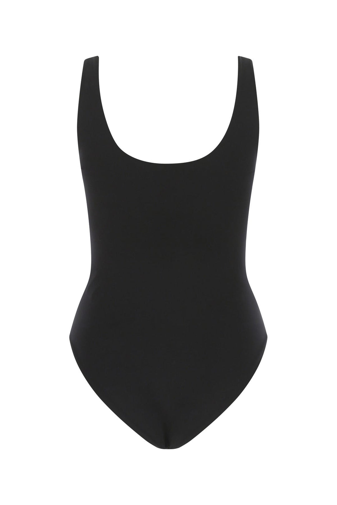 Black stretch nylon swimsuit