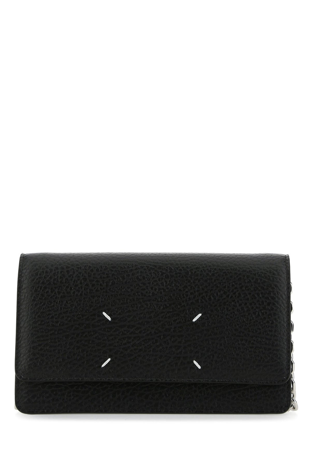 Black leather crossbody bag