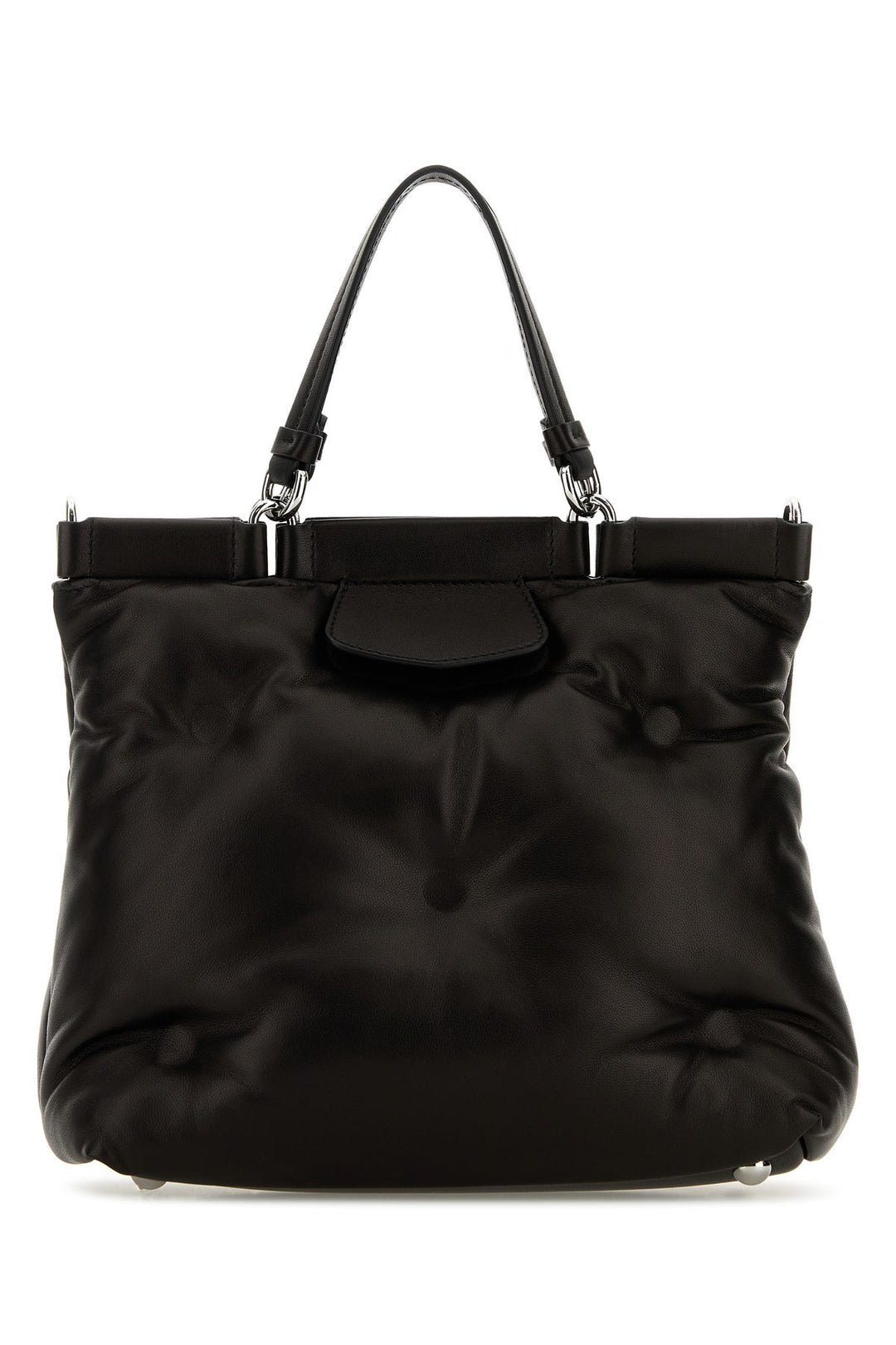 Black nappa leather small Glam Slam shopping bag