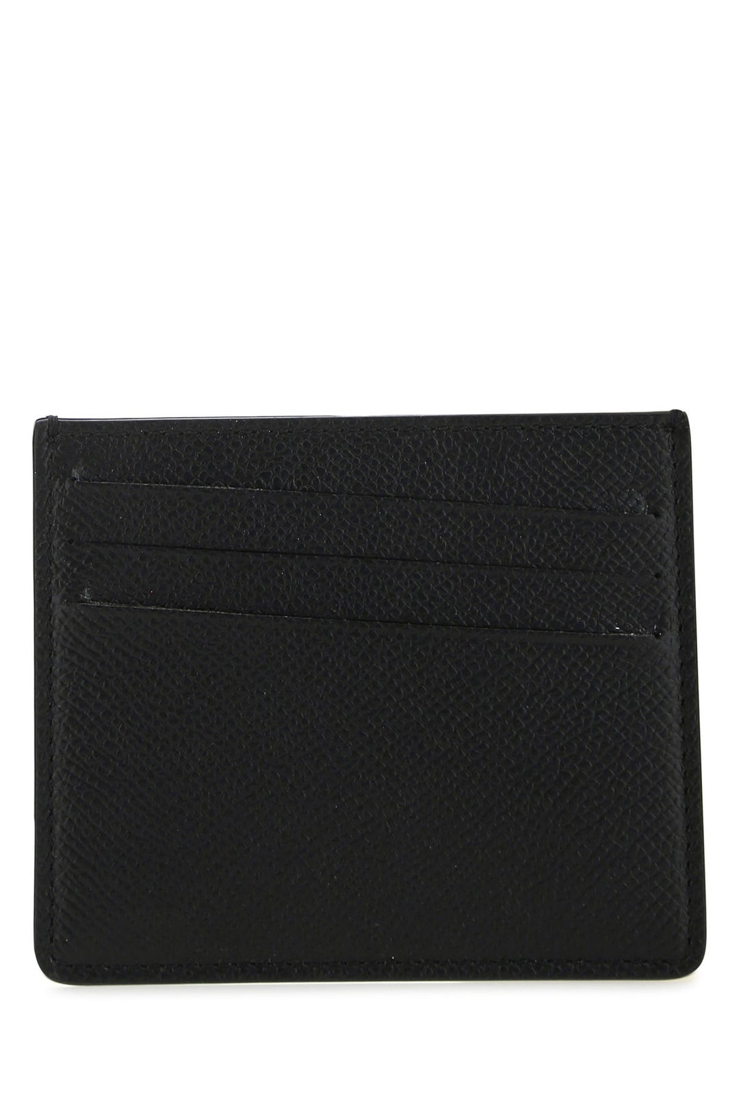 Black leather card holder