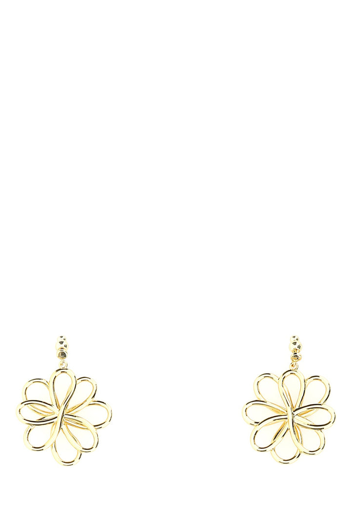 Gold metal Bloom earrings