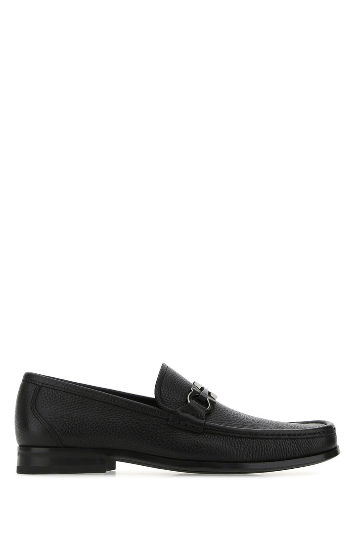 Black leather Grandioso loafers