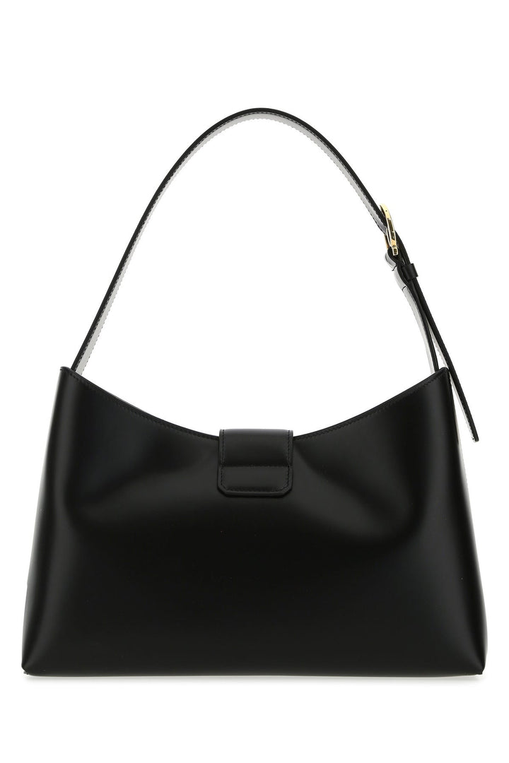 Black leather Trifolio shoulder bag