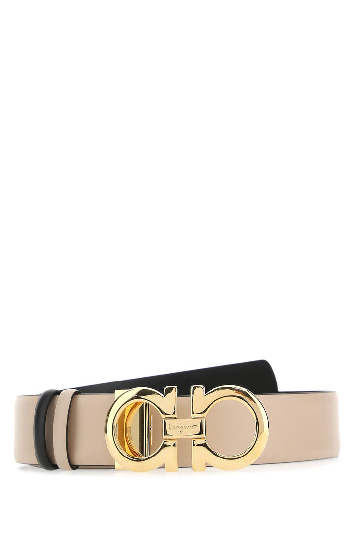 Cappuccino leather belt