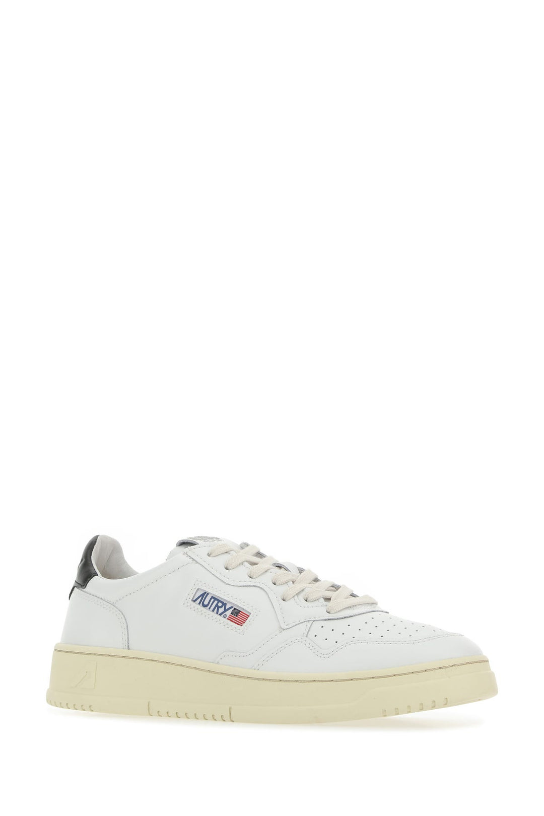 White leather Medalist sneakers