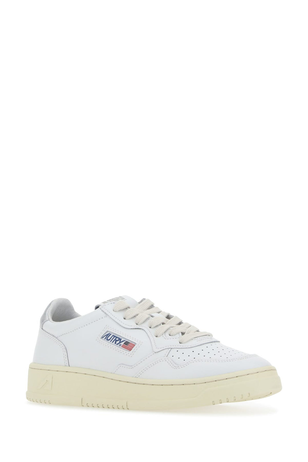 White leather Medalist sneakers