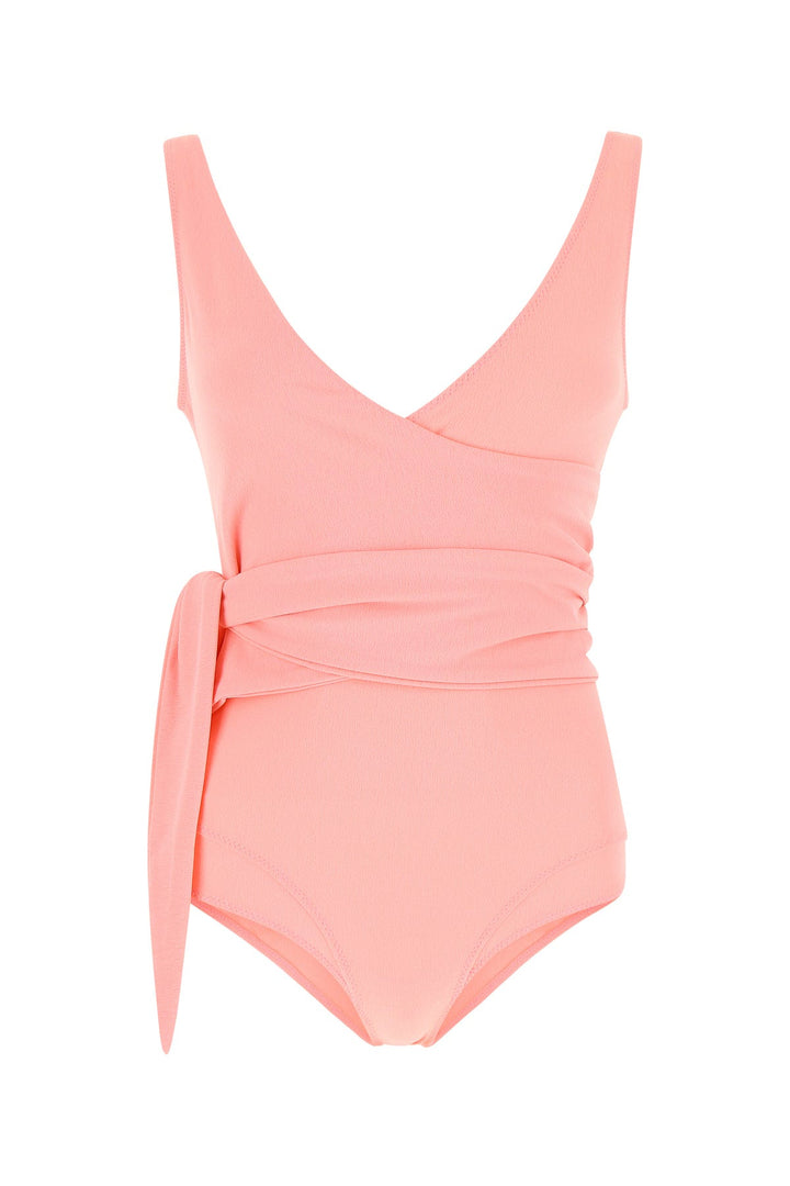 Pink stretch nylon Louise swimsuit