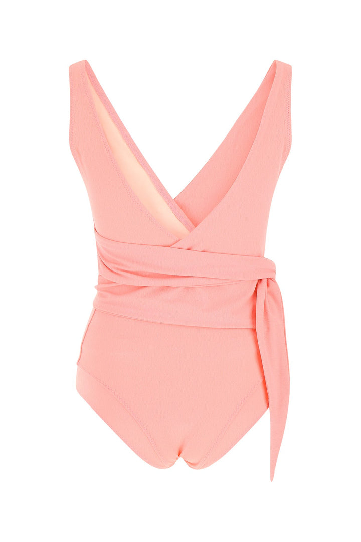 Pink stretch nylon Louise swimsuit