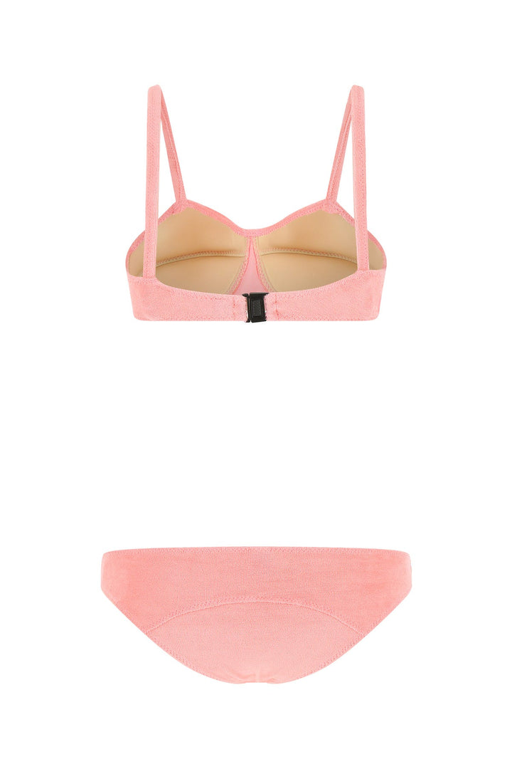 Pink stretch terry Goldwyn bikini