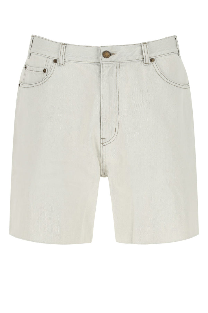 Chalk denim bermuda shorts