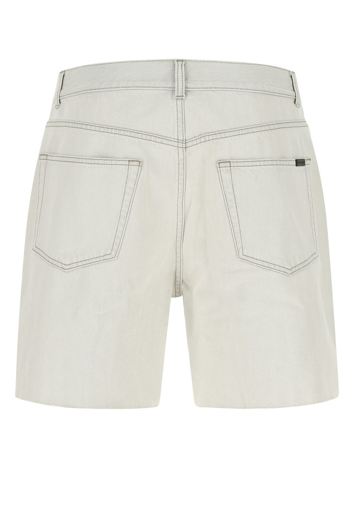 Chalk denim bermuda shorts