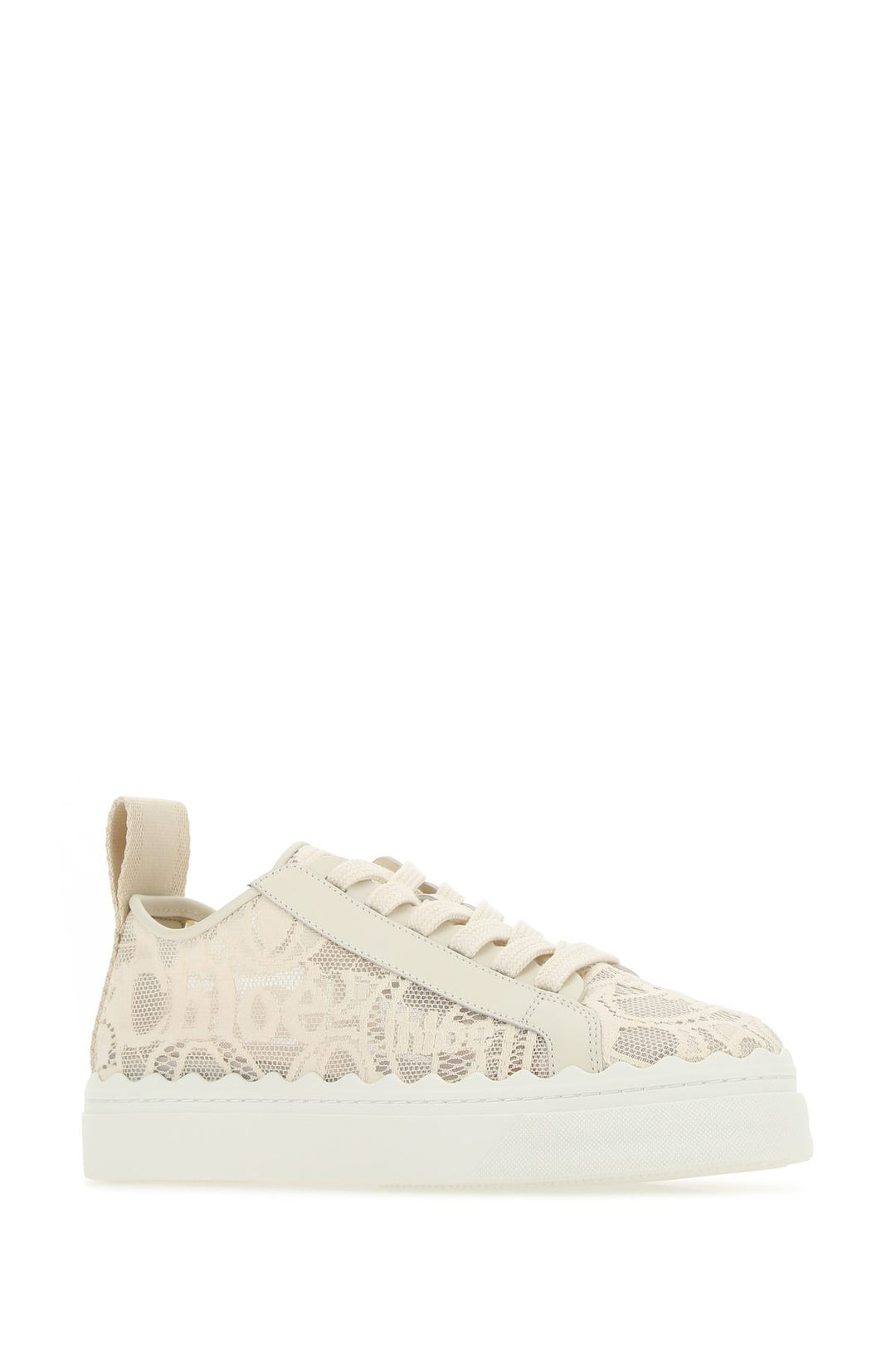 Ivory lace Lauren sneakers