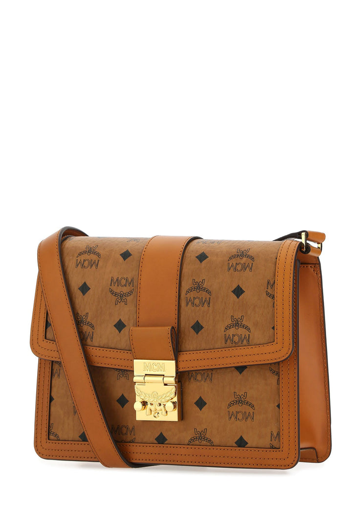 Printed canvas and leather Tracy crossbody bag