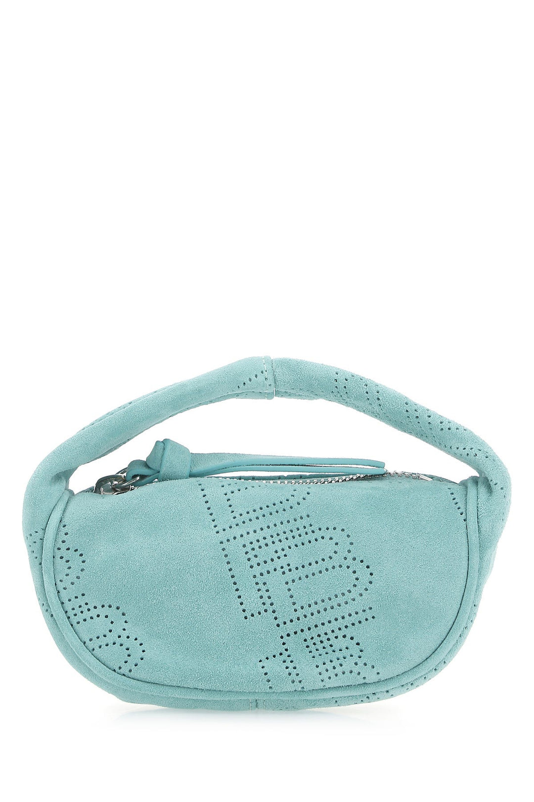 Sea green suede micro Cush handbag