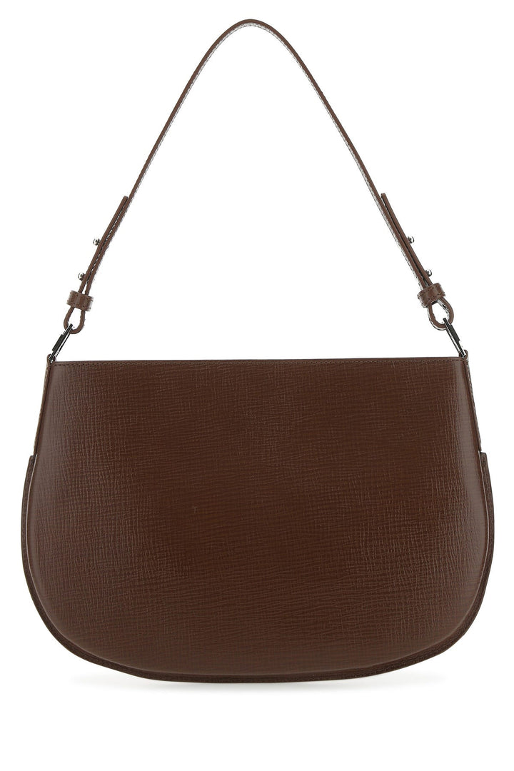 Brown leather Issa shoulder bag