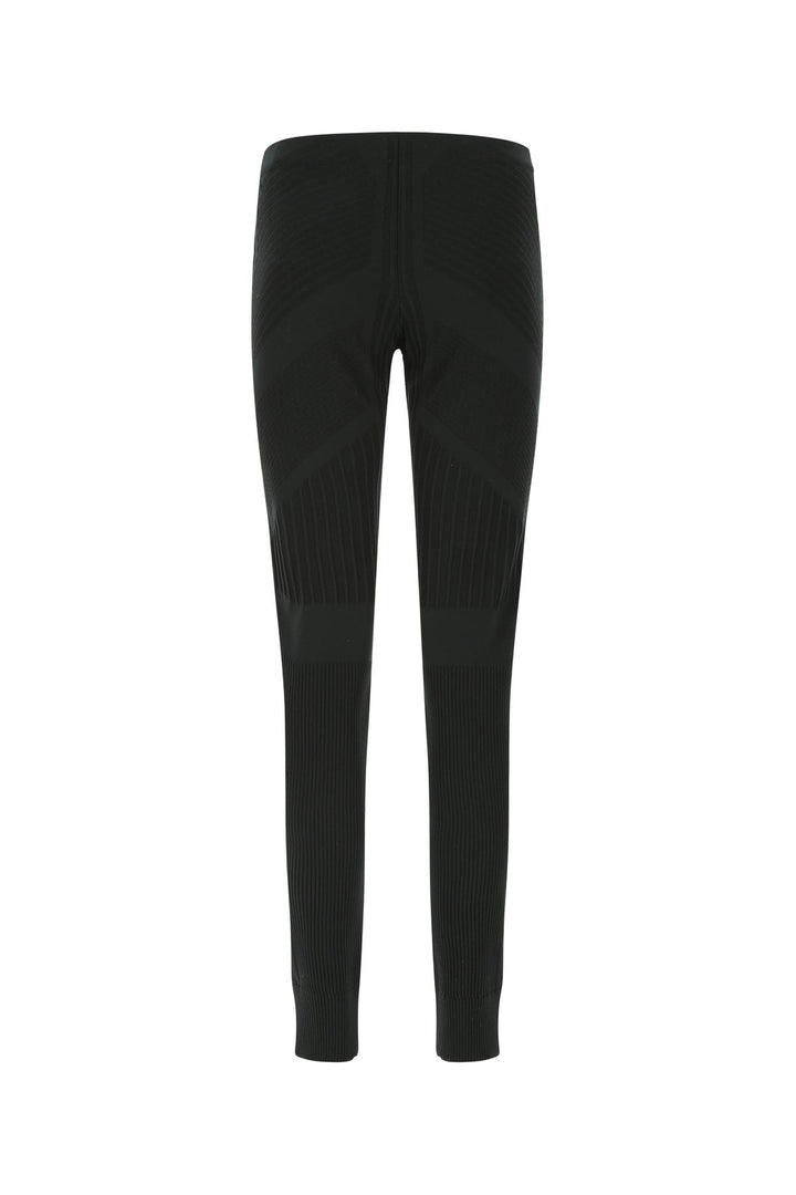 Black stretch polyester blend leggings