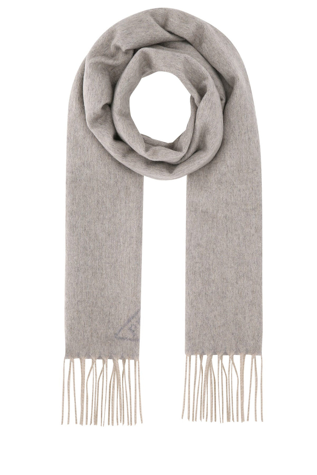 Light grey cashmere scarf