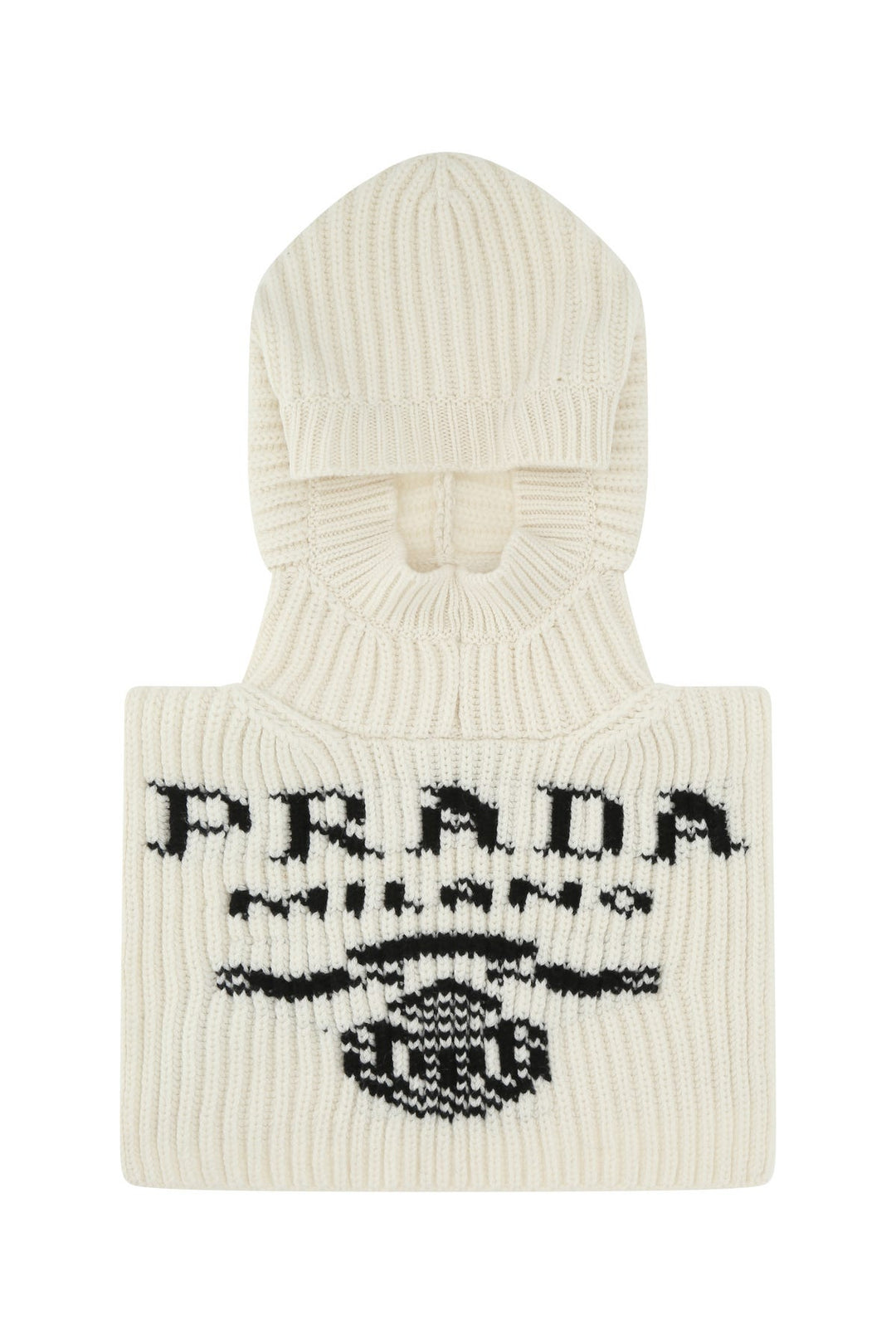 Ivory cashmere balaclava