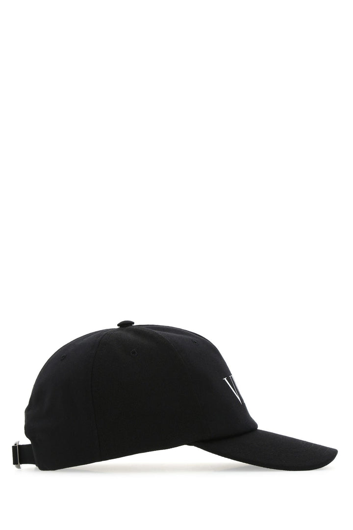 Black cotton baseball cap