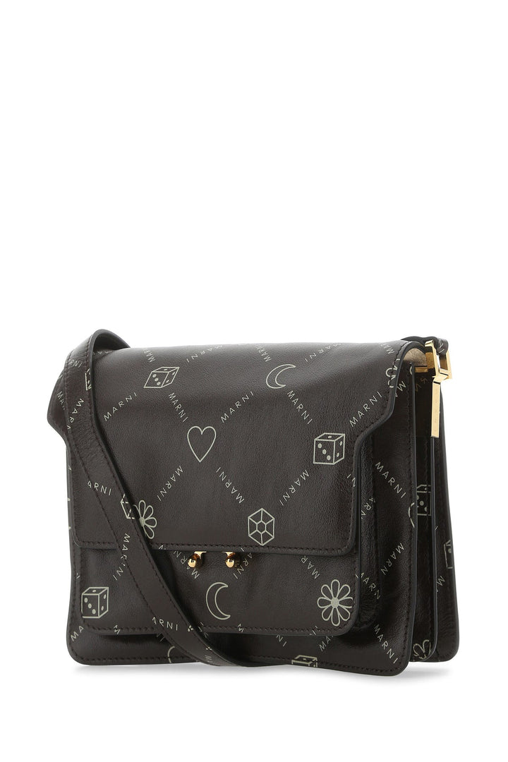 Printed leather medium Trunk Soft crossbody bag