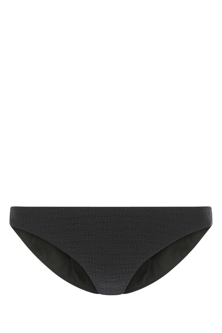 Black stretch nylon bikini bottom