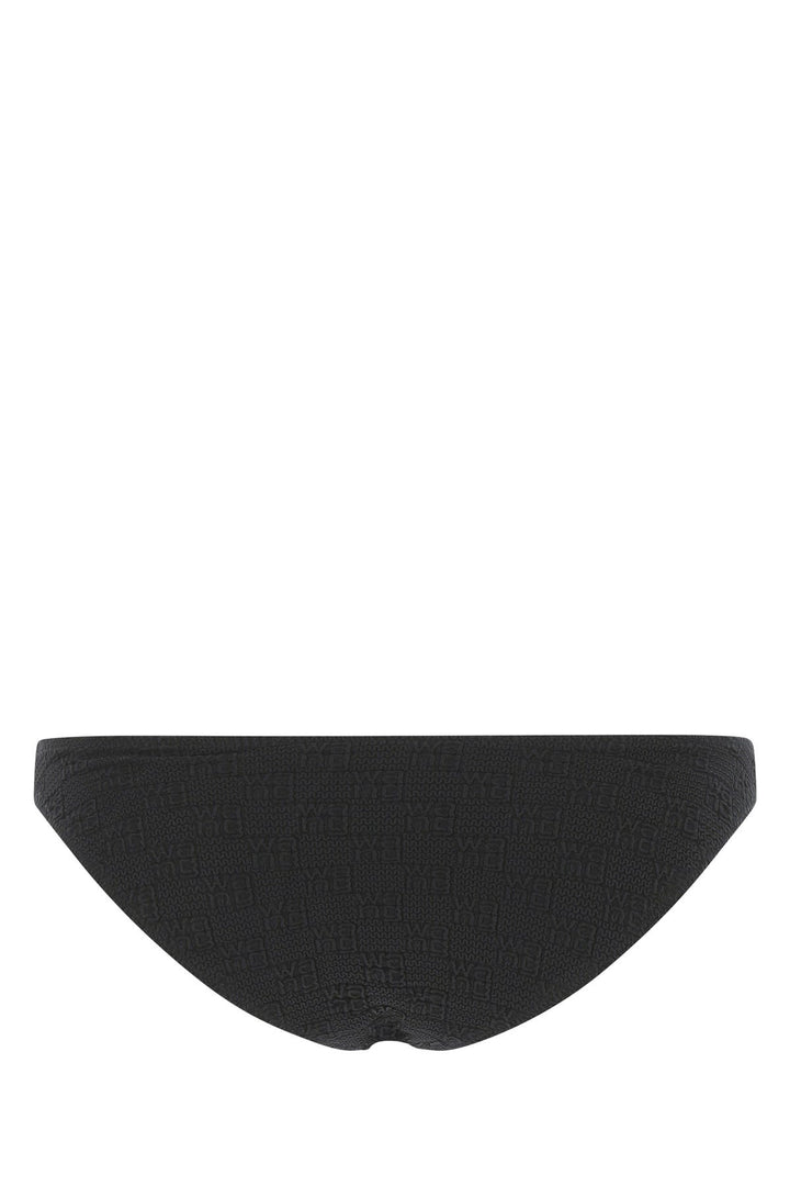 Black stretch nylon bikini bottom