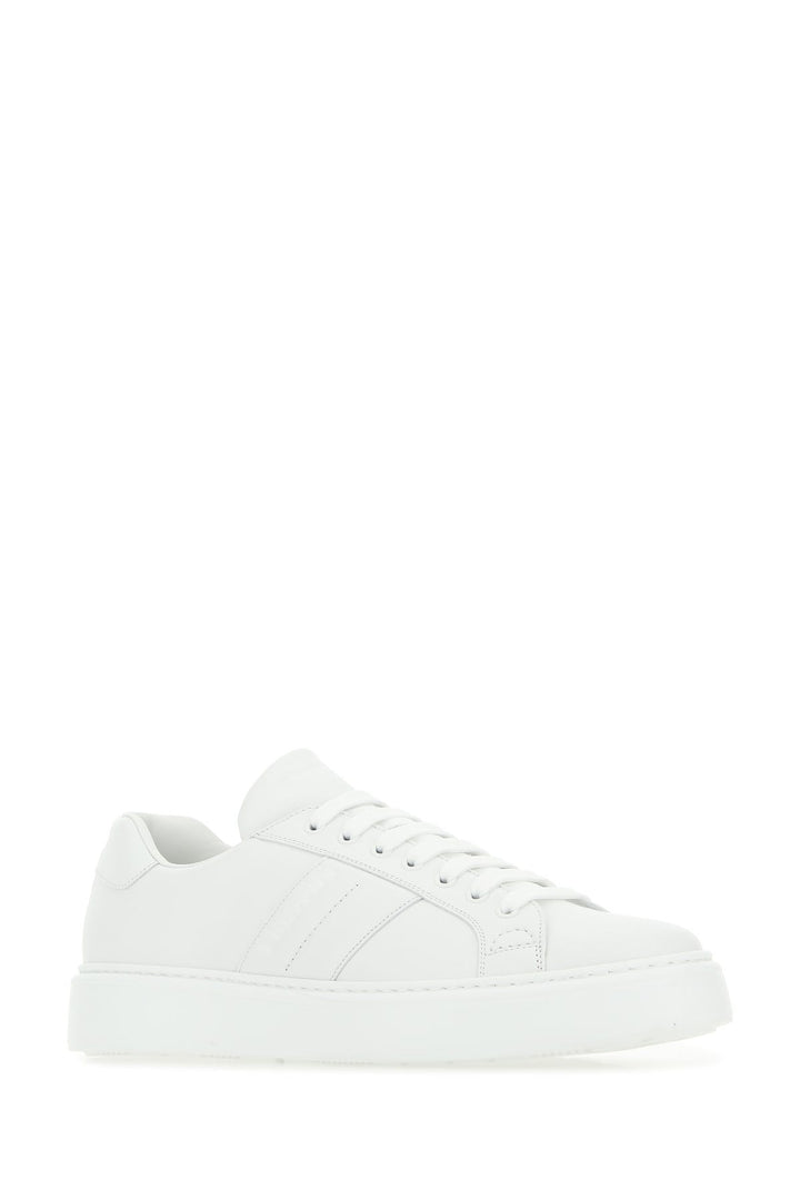 White leather Mach 3 sneakers