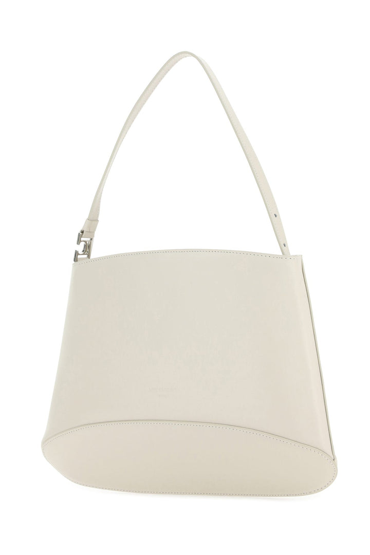 Ivory leather handbag