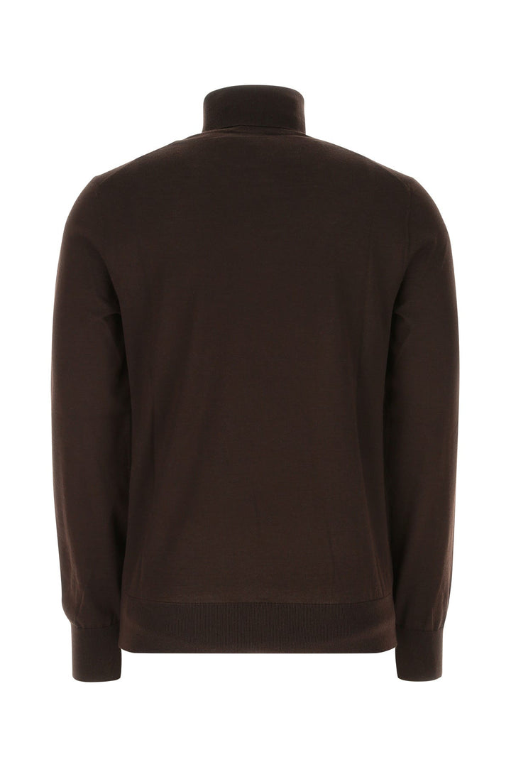 Dark brown cashmere blend sweater