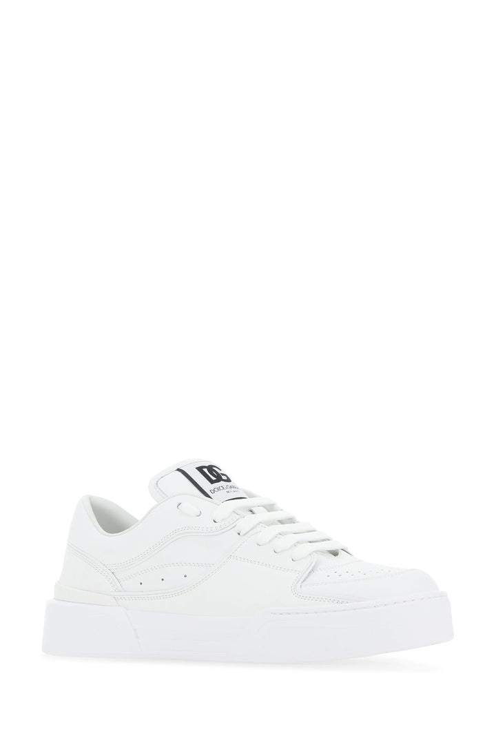 White leather New Roma sneakers