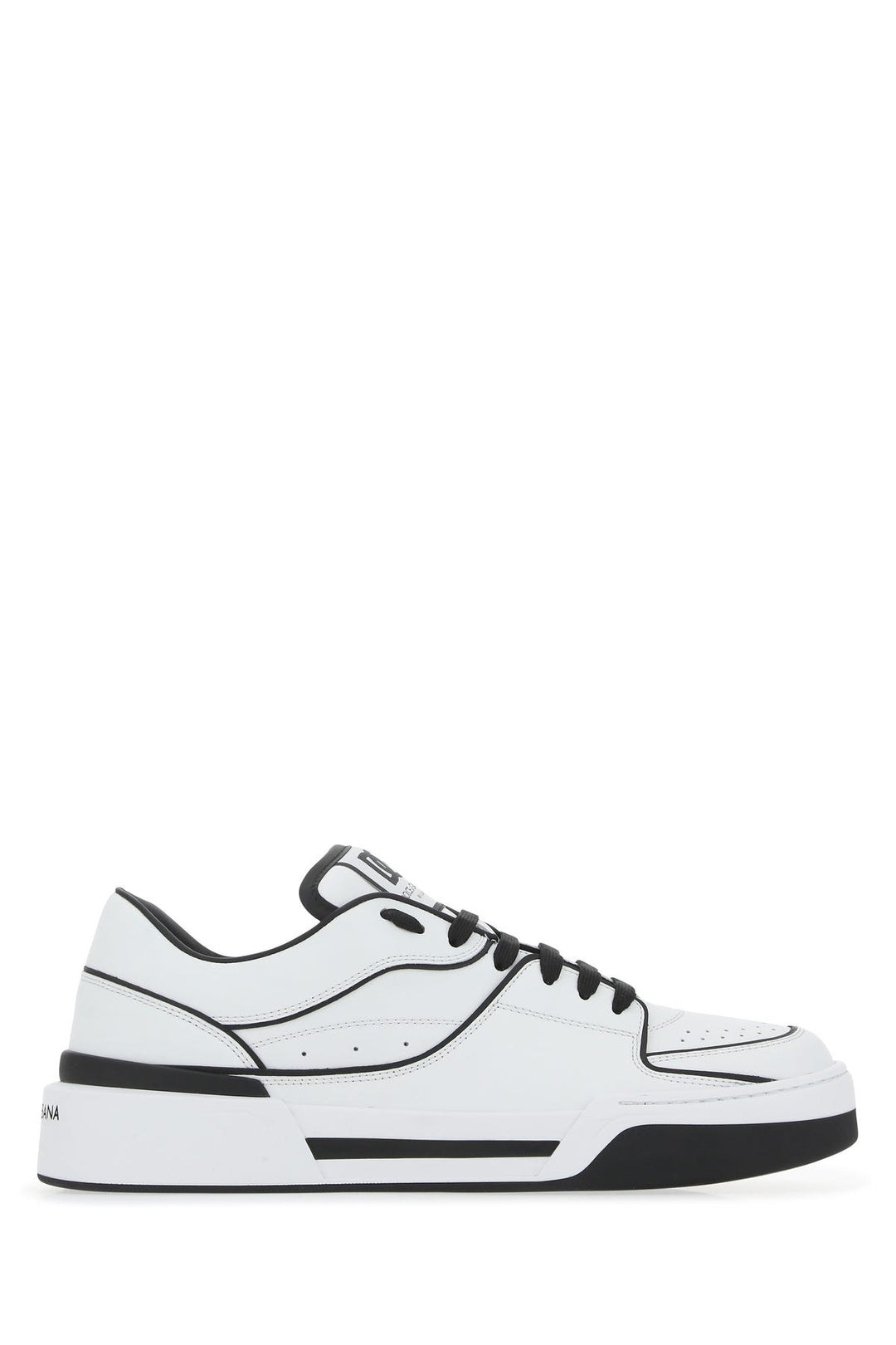 Two-tone leather New Roma sneakers