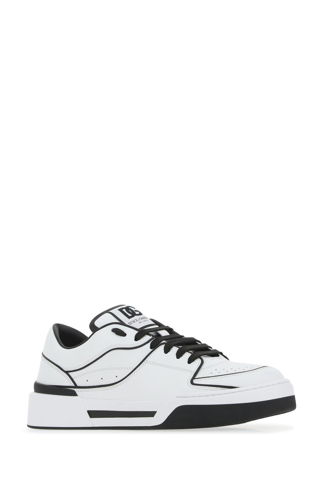 Two-tone leather New Roma sneakers