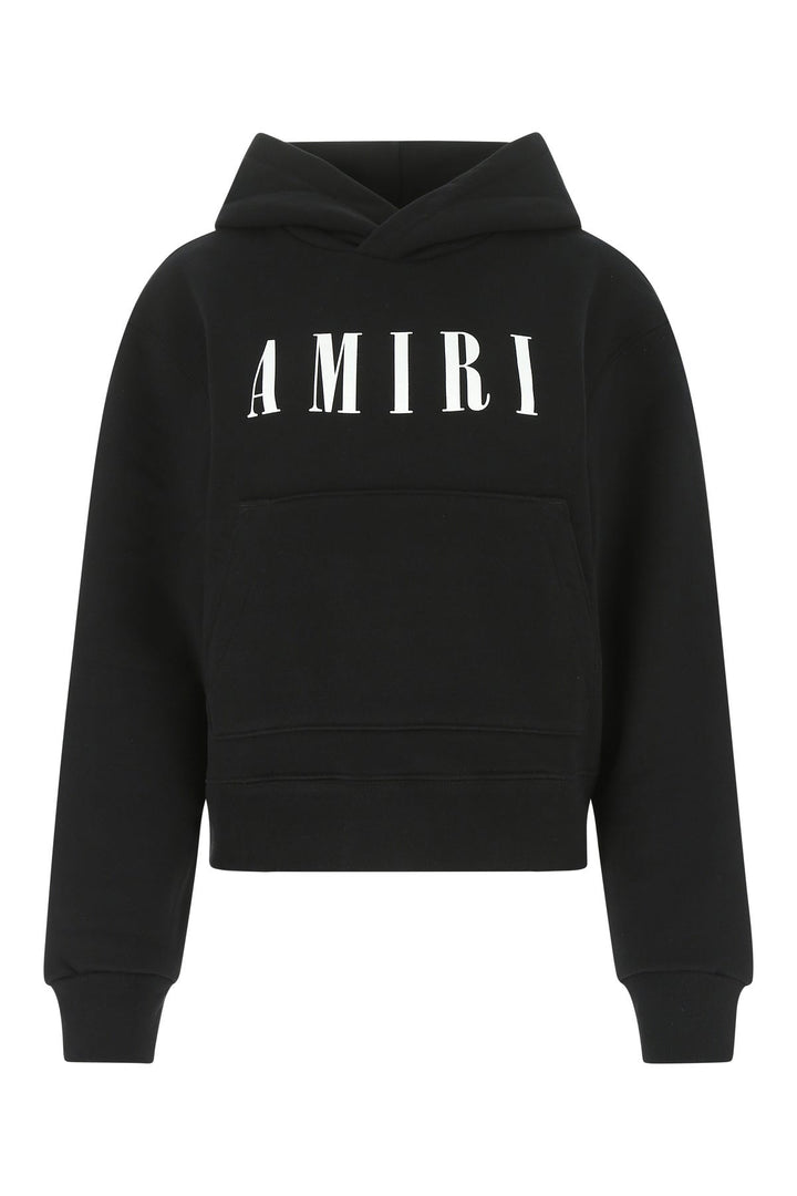 Black cotton oversize sweatshirt